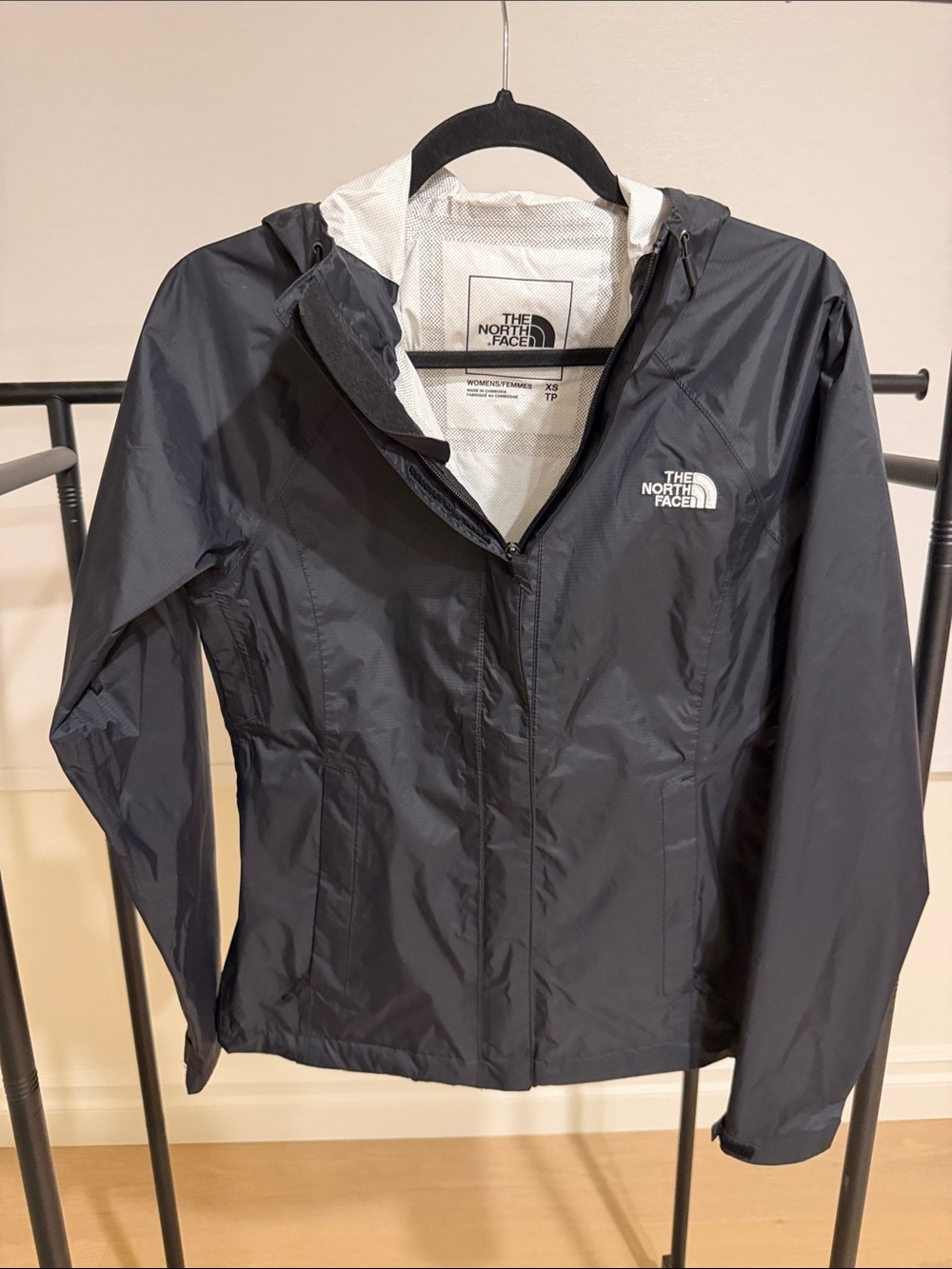 The North Face Black Women's Hooded Windbreaker Jacket